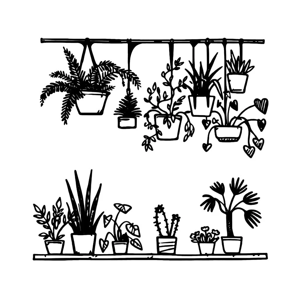 2 Pièces Jardin Fleuri Métal Décoratif Mural - Décoration Murale Intérieur et Extérieur - Image 15