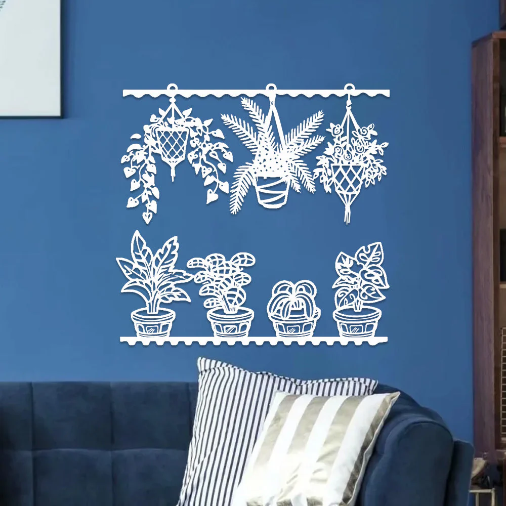 2 Pièces Jardin Fleuri Métal Décoratif Mural - Décoration Murale Intérieur et Extérieur - Image 9