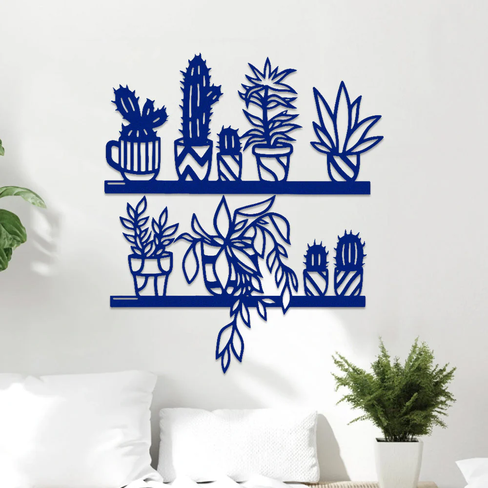 2 Pièces Jardin Fleuri Métal Décoratif Mural - Décoration Murale Intérieur et Extérieur - Image 7