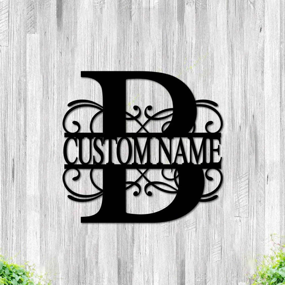 26 Lettres Style Vigne Nom Personnalisé Décoration en Métal - Image 10