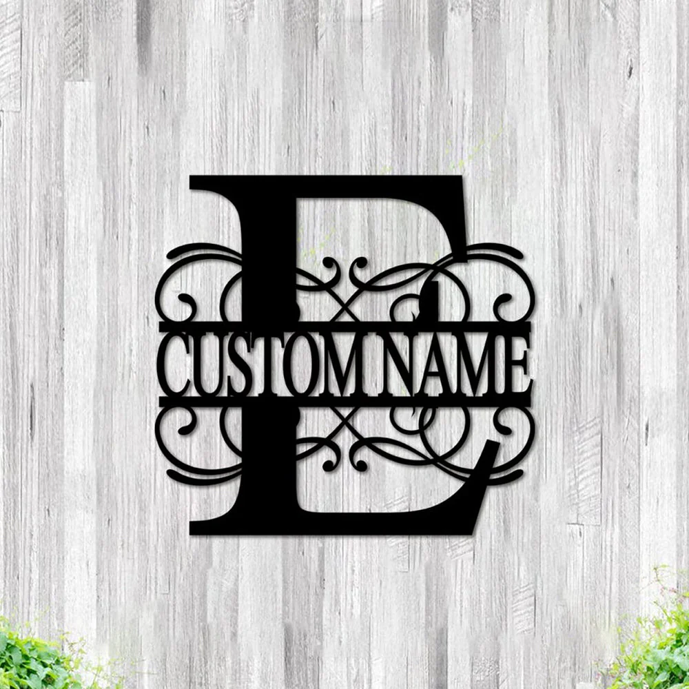 26 Lettres Style Vigne Nom Personnalisé Décoration en Métal - Image 16