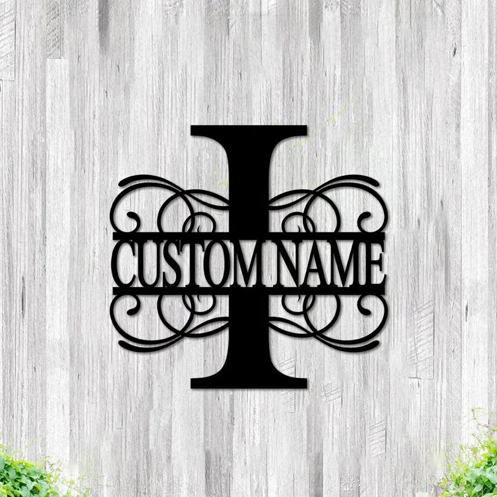 26 Lettres Style Vigne Nom Personnalisé Décoration en Métal - Image 24