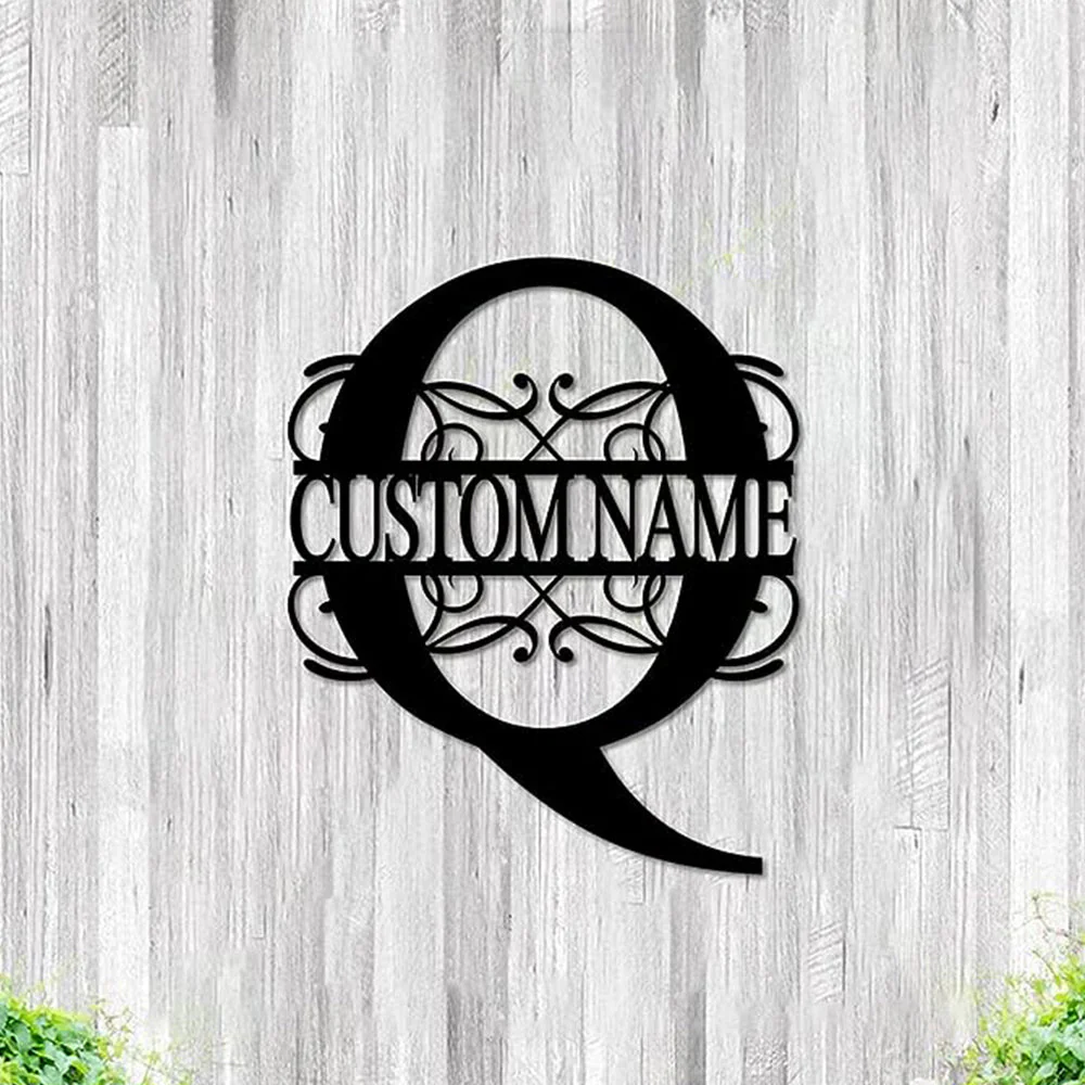 26 Lettres Style Vigne Nom Personnalisé Décoration en Métal - Image 40