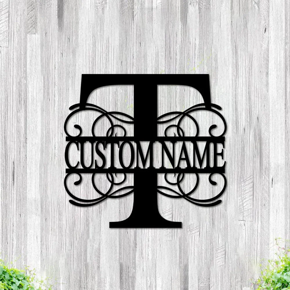 26 Lettres Style Vigne Nom Personnalisé Décoration en Métal - Image 46