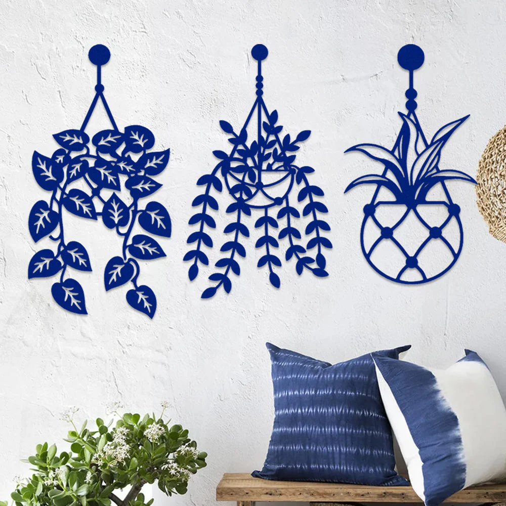3 Pièces Jardin Fleuri Métal Décoratif Mural - Décoration Murale Intérieur et Extérieur - Image 7