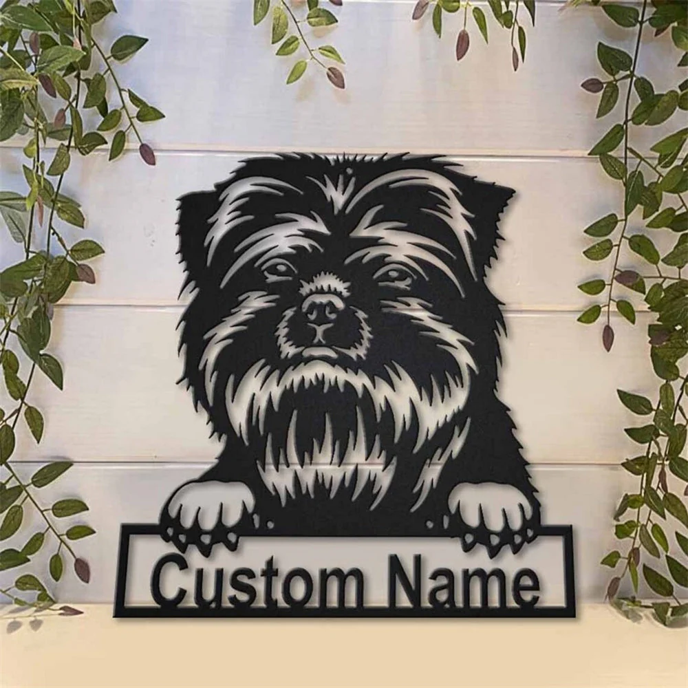 Affenpinscher Art en Métal Plaque de Nom en Métal Personnalisée - Image 3