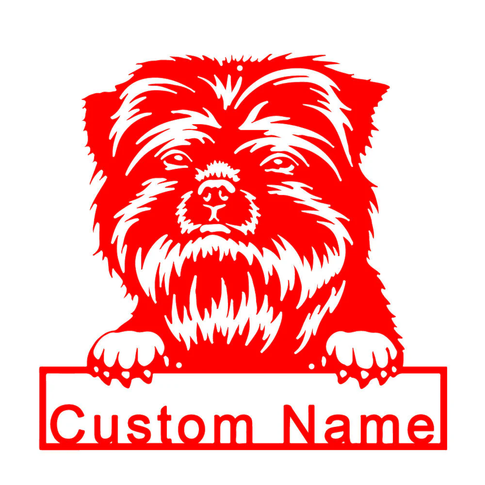 Affenpinscher Art en Métal Plaque de Nom en Métal Personnalisée - Image 4