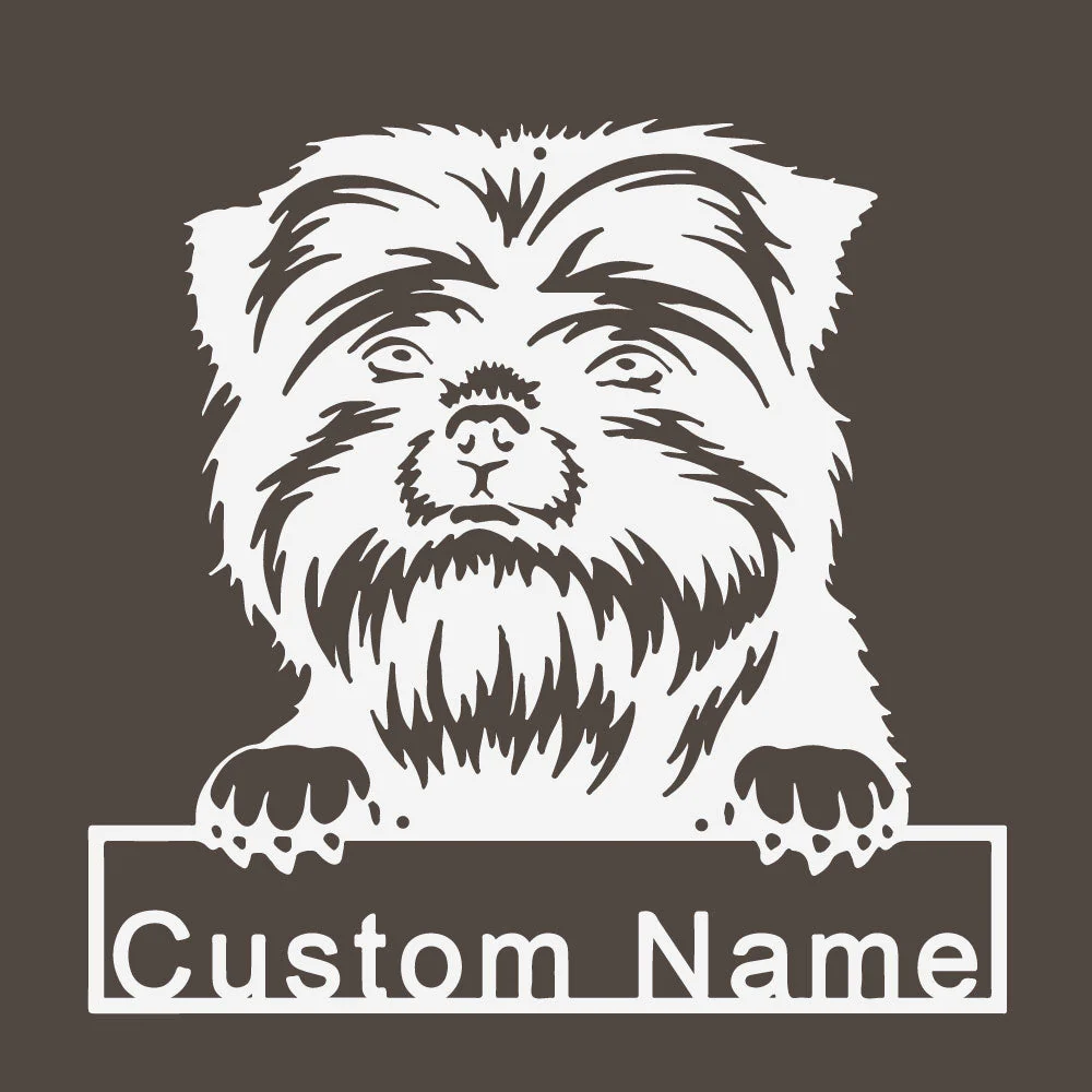 Affenpinscher Art en Métal Plaque de Nom en Métal Personnalisée - Image 6