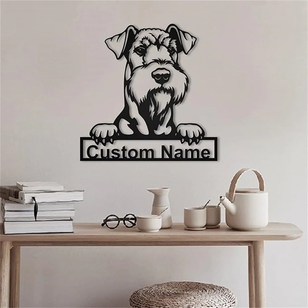 Airedale Terrier Plaque en Métal Art Personnalisée - Image 3