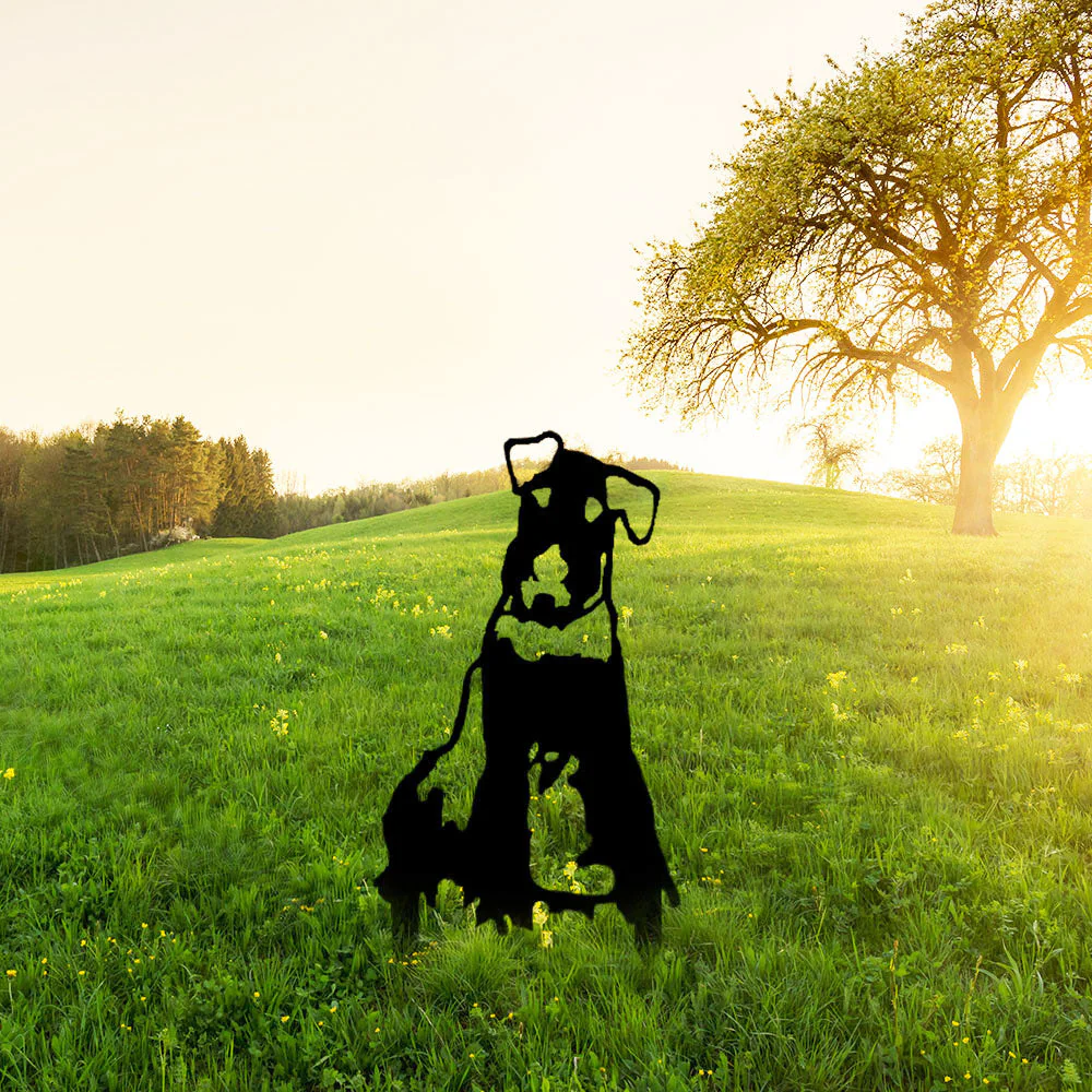 Airedale Terrier Silhouette en Métal - Image 3