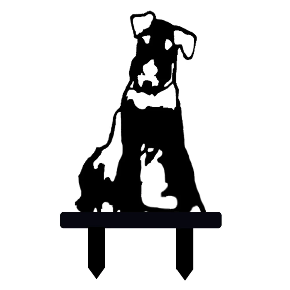 Airedale Terrier Silhouette en Métal - Image 5