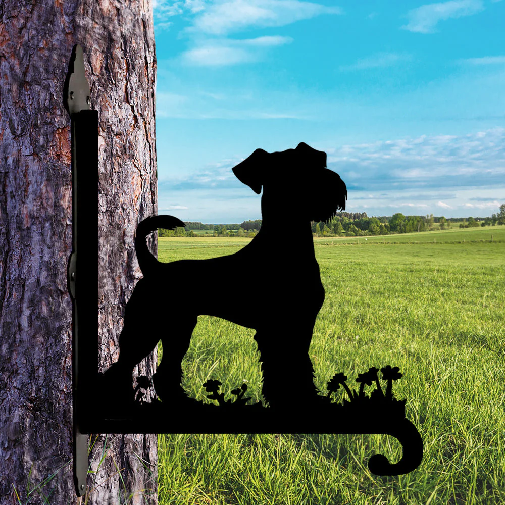 Airedale Terrier Support de Plantes à Suspendre Métallique - Image 5