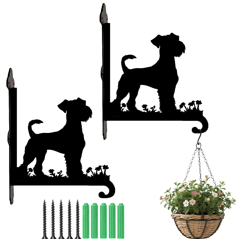 Airedale Terrier Support de Plantes à Suspendre Métallique - Image 8