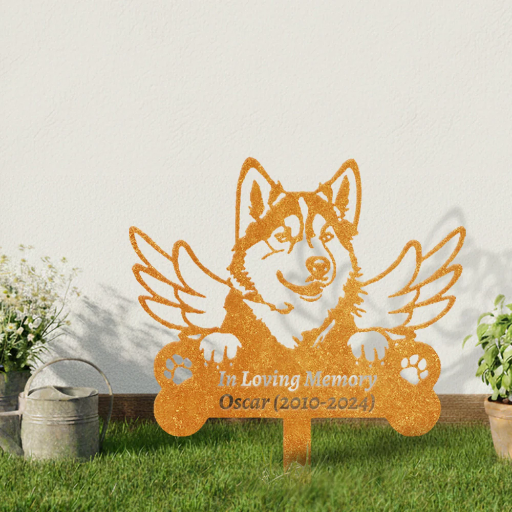 Alaskan Malamutes Tuteur Commémoratif Personnalisé avec Ailes - Image 7