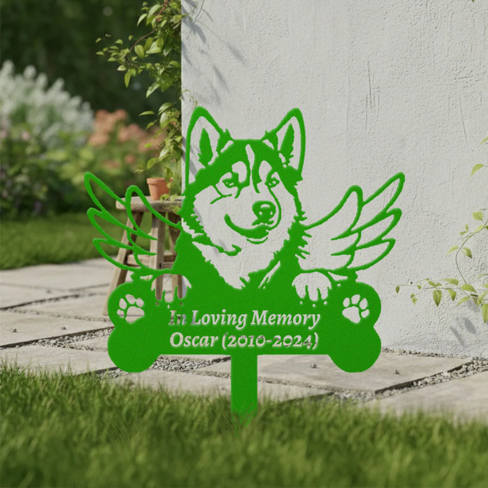 Alaskan Malamutes Tuteur Commémoratif Personnalisé avec Ailes - Image 8