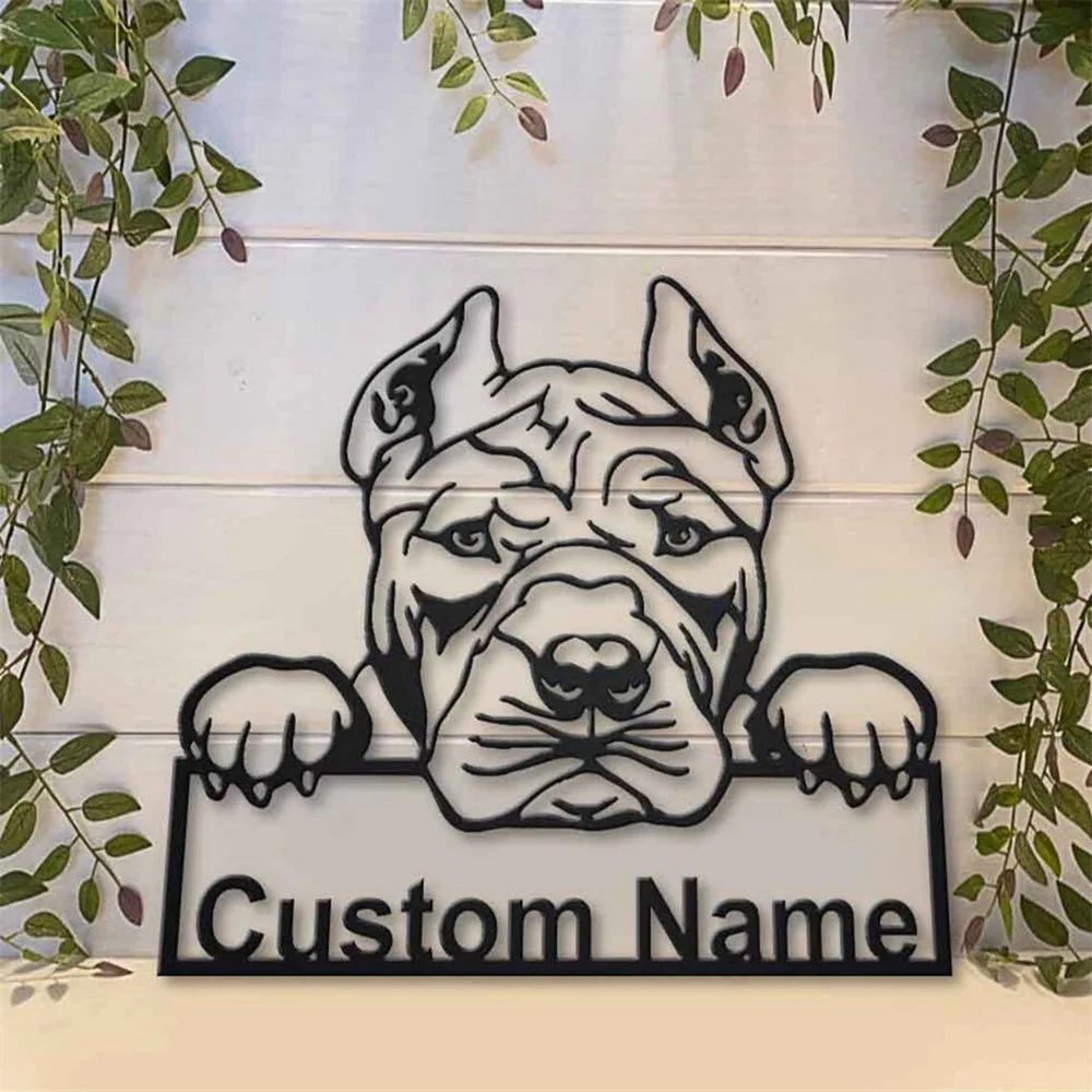 American Bully Art en Métal Plaque de Nom en Métal Personnalisée - Image 3
