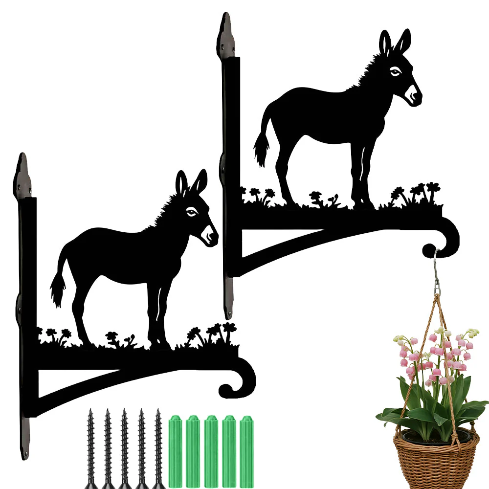 Âne Support de Plantes à Suspendre Métallique - Image 8
