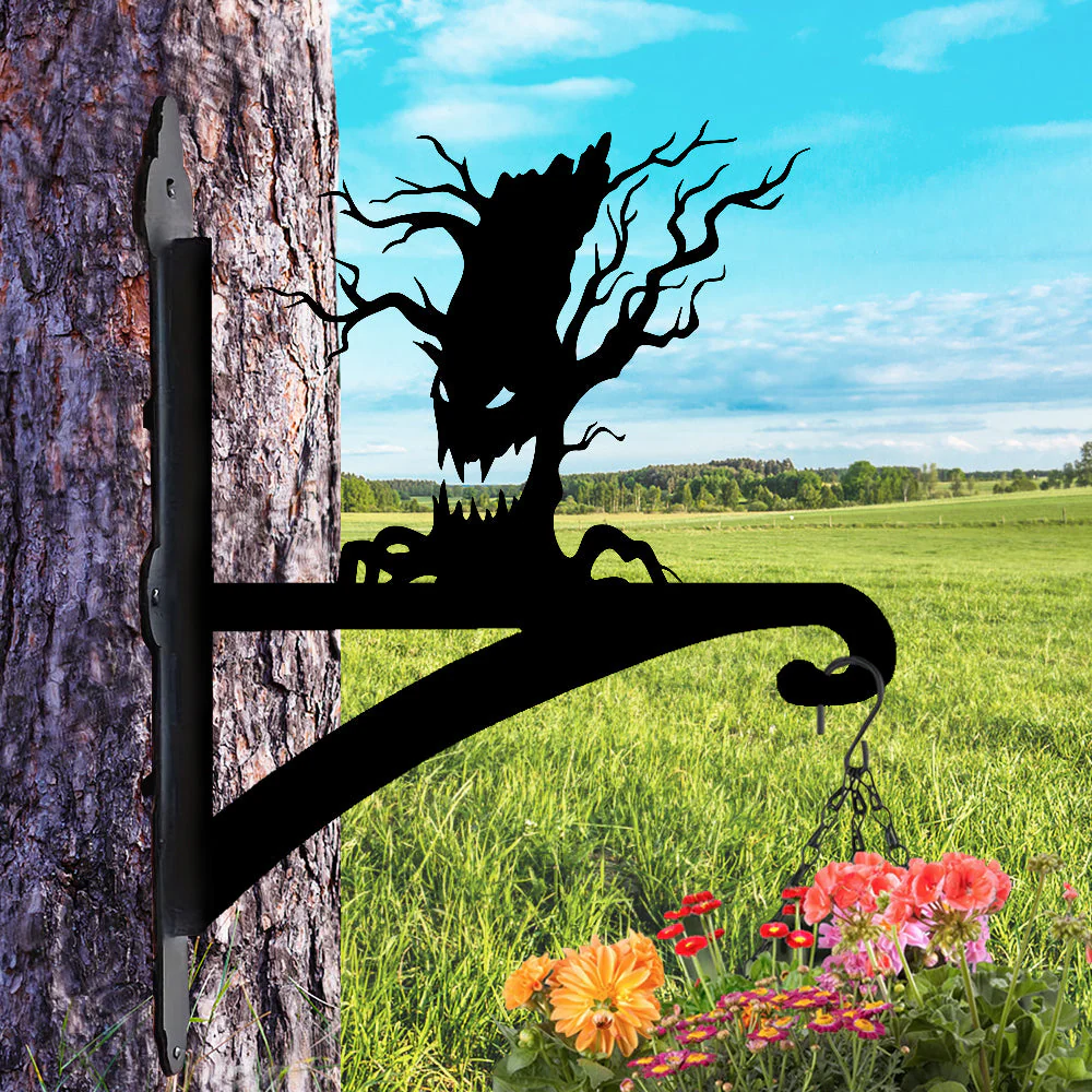 Arbre d'Halloween Support de Plantes à Suspendre Métallique