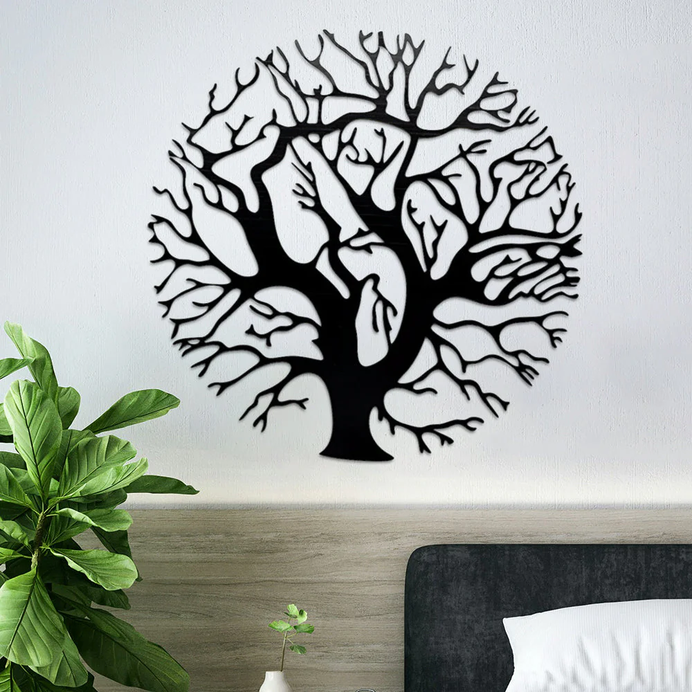 Arbre de la Vie Art Mural en Métal - Image 3