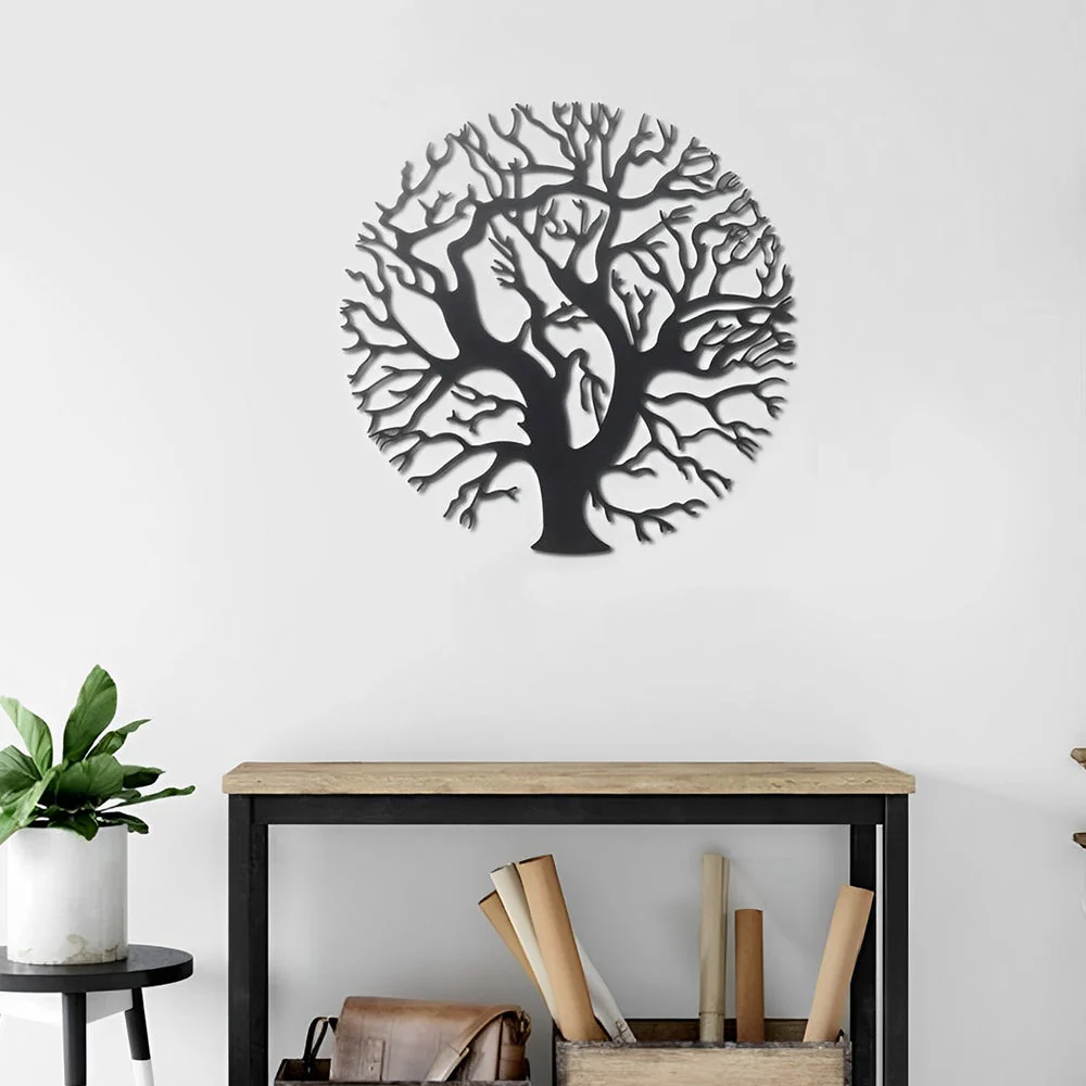 Arbre de la Vie Art Mural en Métal - Image 4