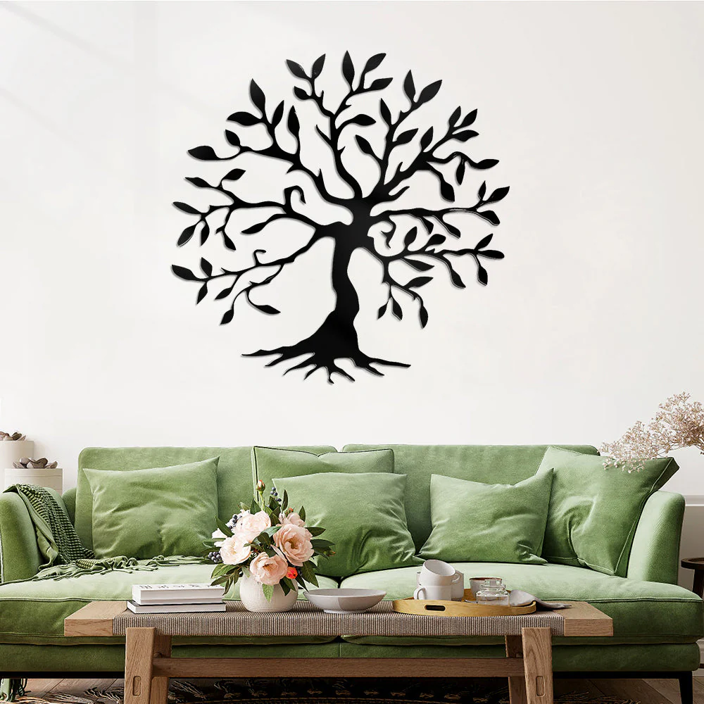 Arbre de la Vie Art Mural en Métal - Image 3