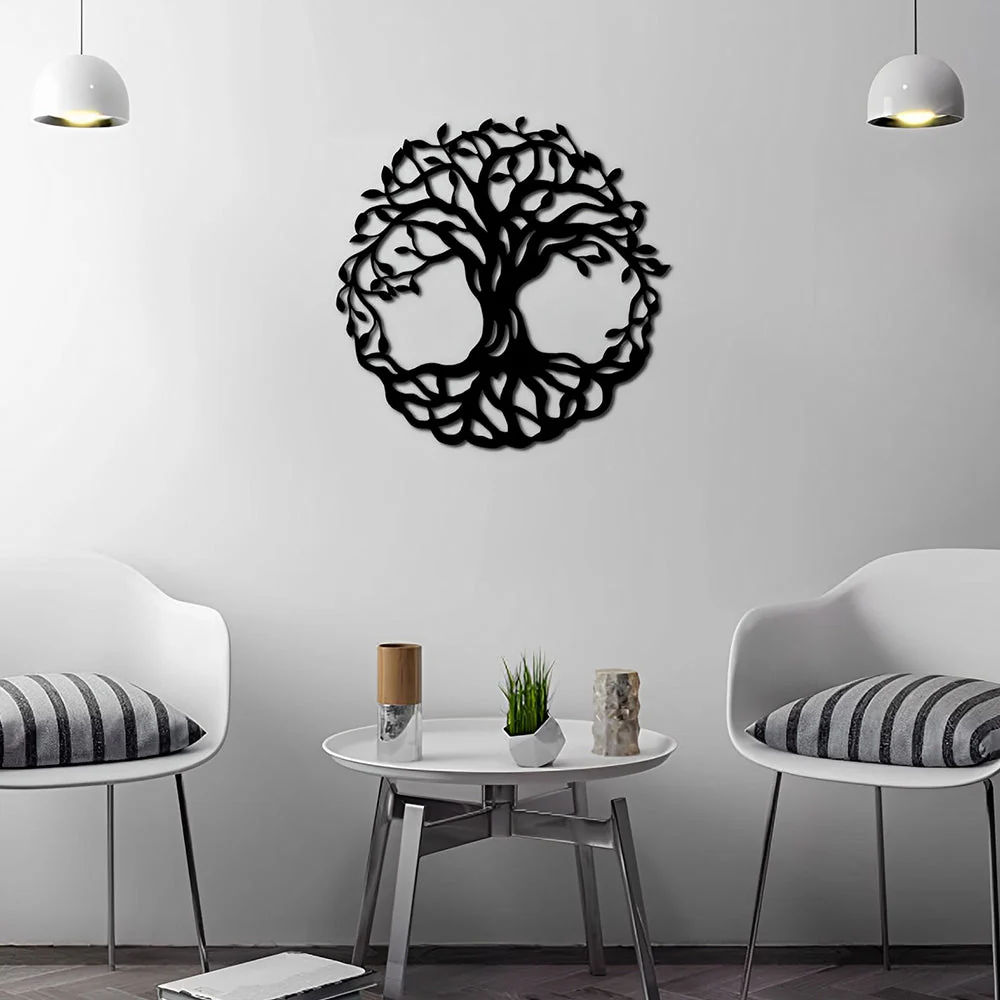Arbre de la Vie Art Mural en Métal - Image 5