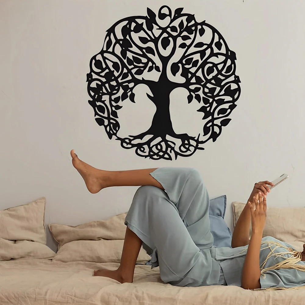 Arbre de la Vie Art Mural en Métal - Image 6