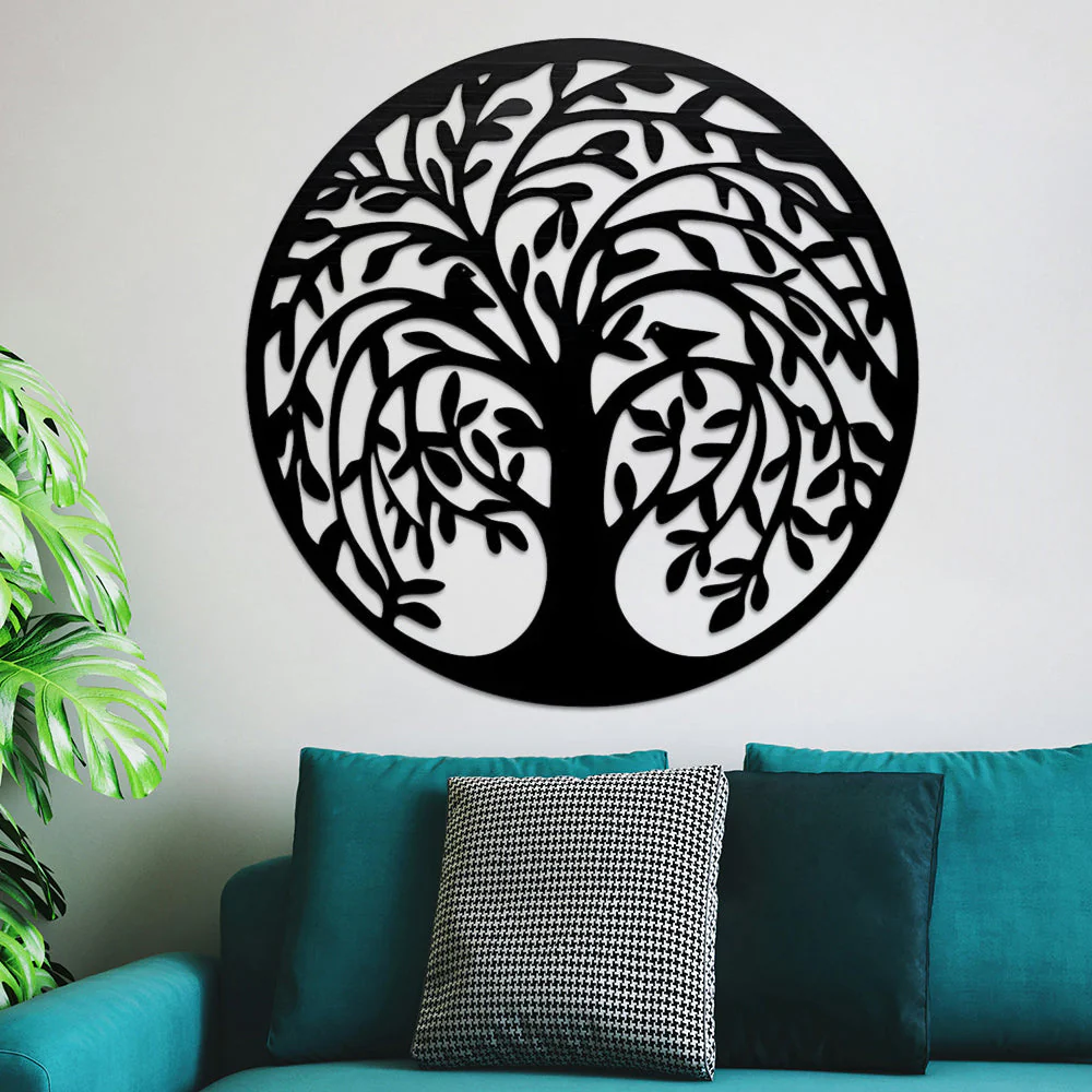 Arbre de la Vie Art Mural en Métal - Image 3