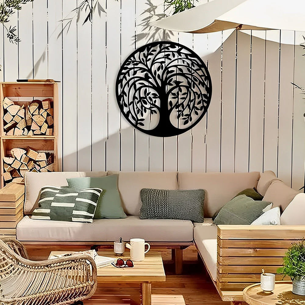 Arbre de la Vie Art Mural en Métal - Image 5