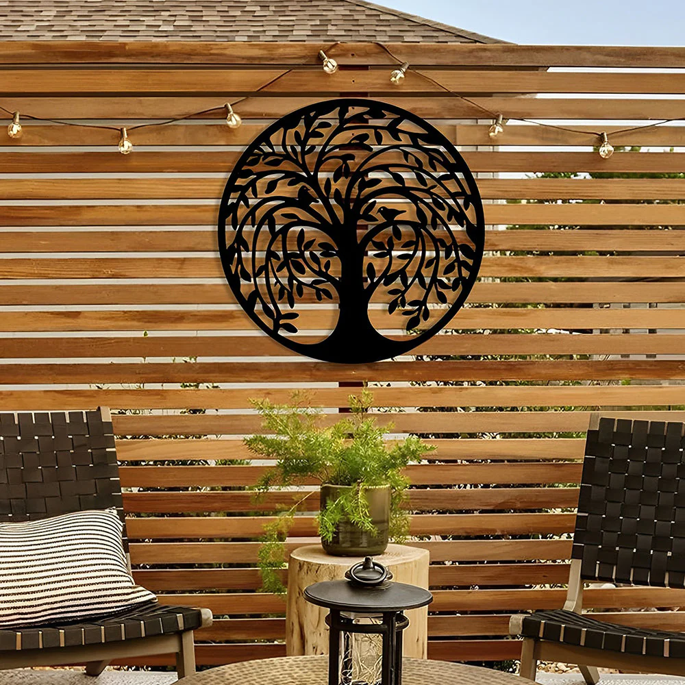 Arbre de la Vie Art Mural en Métal - Image 7