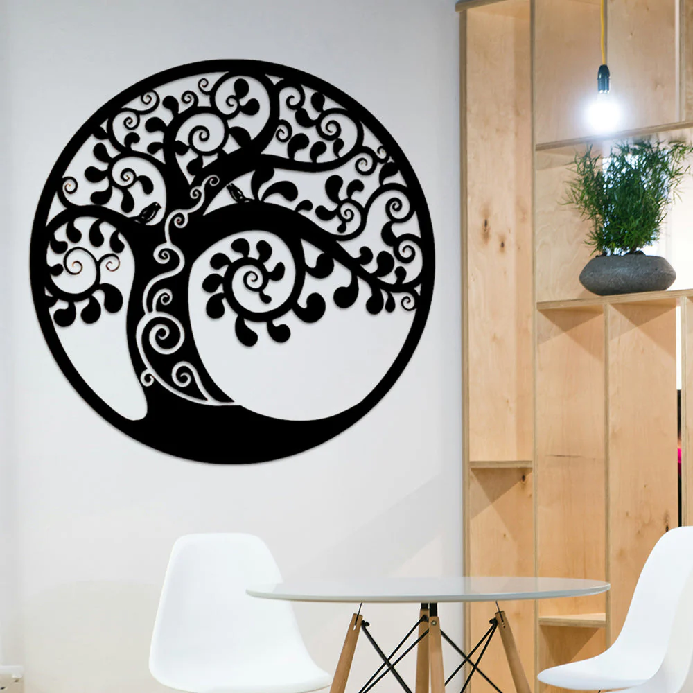 Arbre de la Vie Art Mural en Métal - Image 4