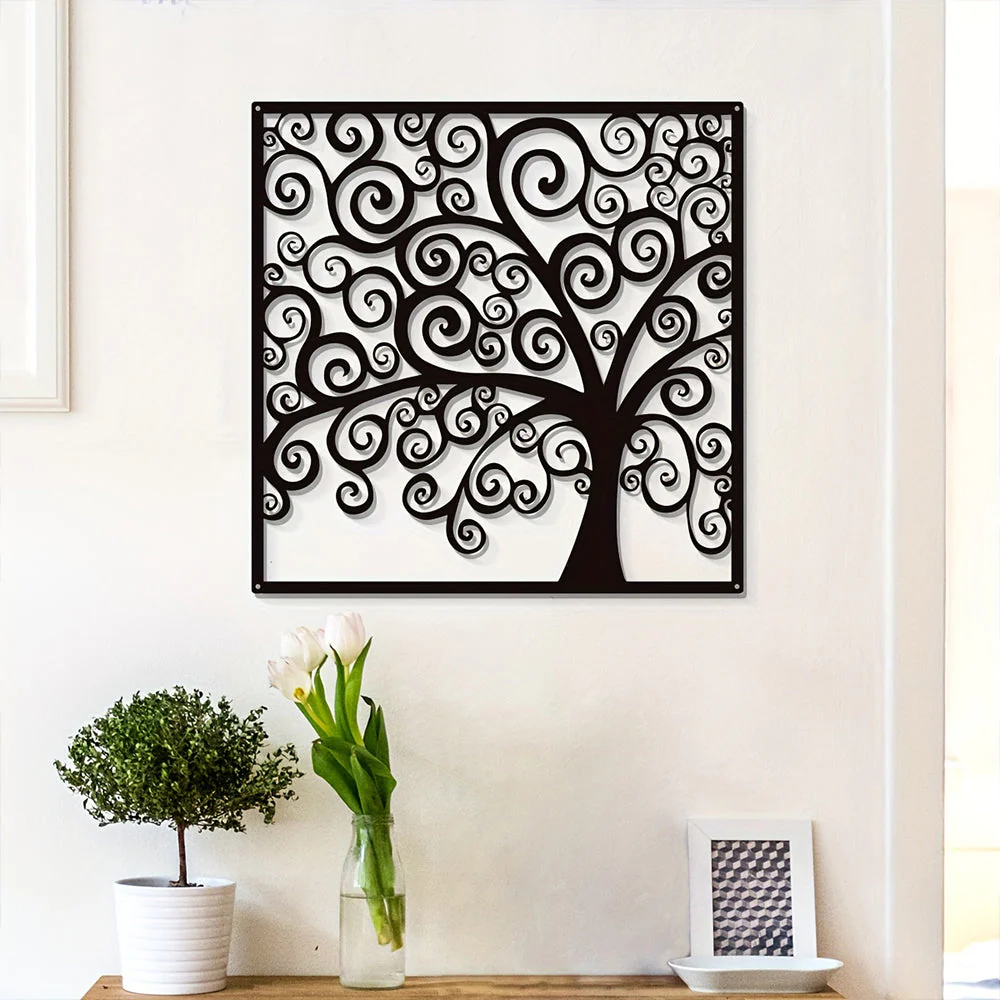 Arbre de la Vie Artisanal Métal Décoratif Mural - Image 2