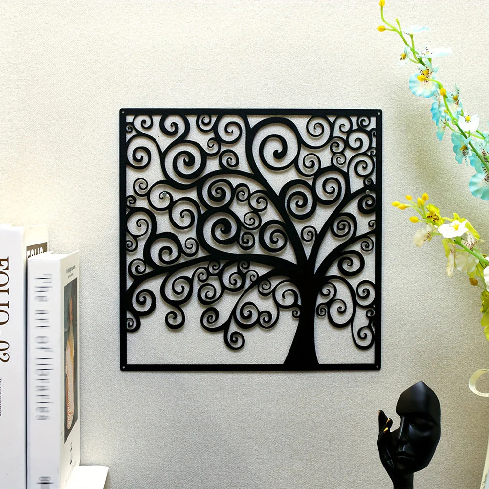 Arbre de la Vie Artisanal Métal Décoratif Mural - Image 3