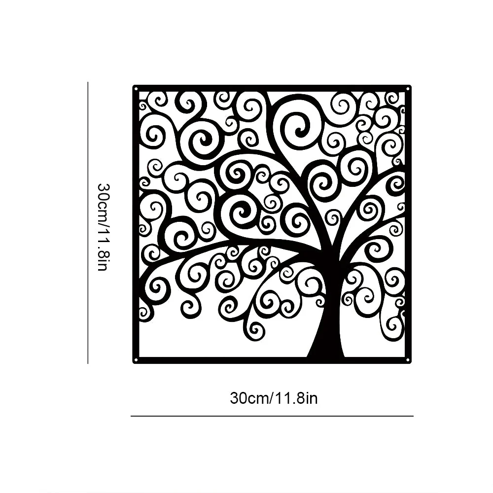 Arbre de la Vie Artisanal Métal Décoratif Mural - Image 7