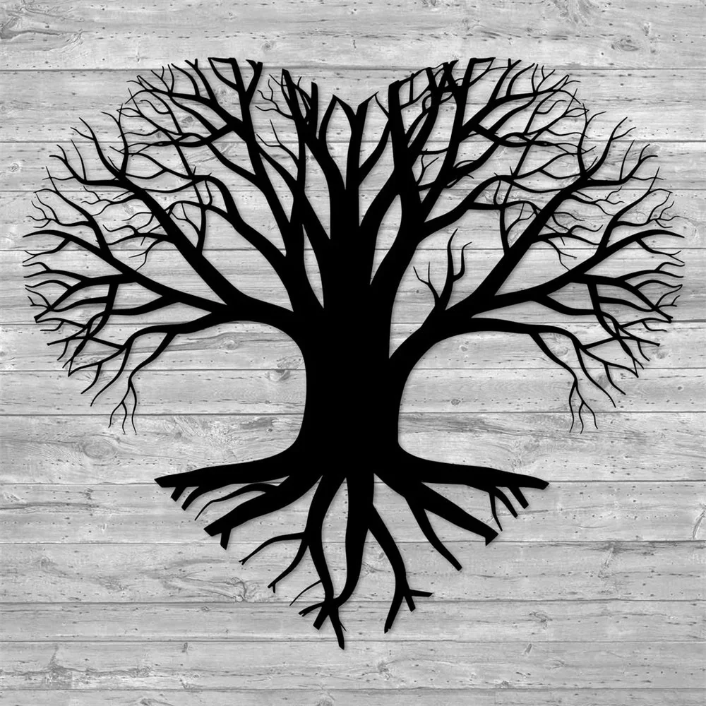 Arbre de la Vie Cœur Art Mural en Métal - Image 2
