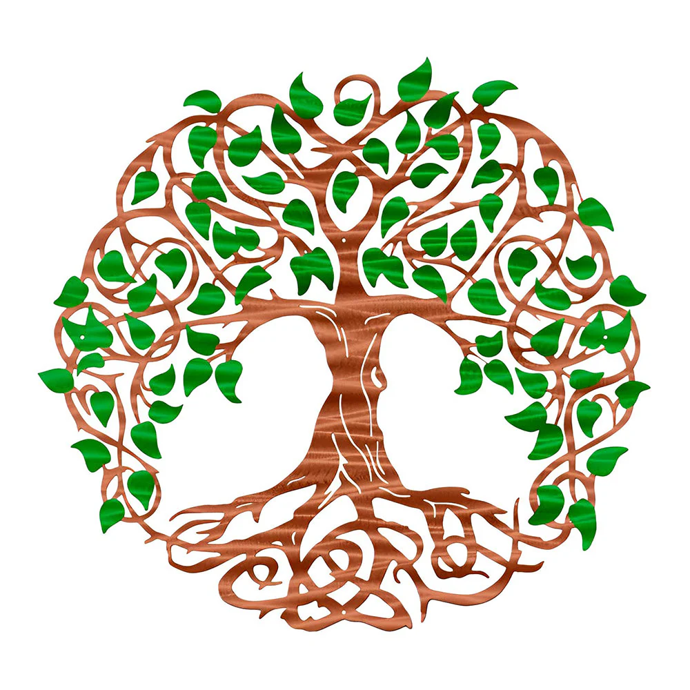 Arbre de la Vie Coloré Art Mural en Métal - Image 15