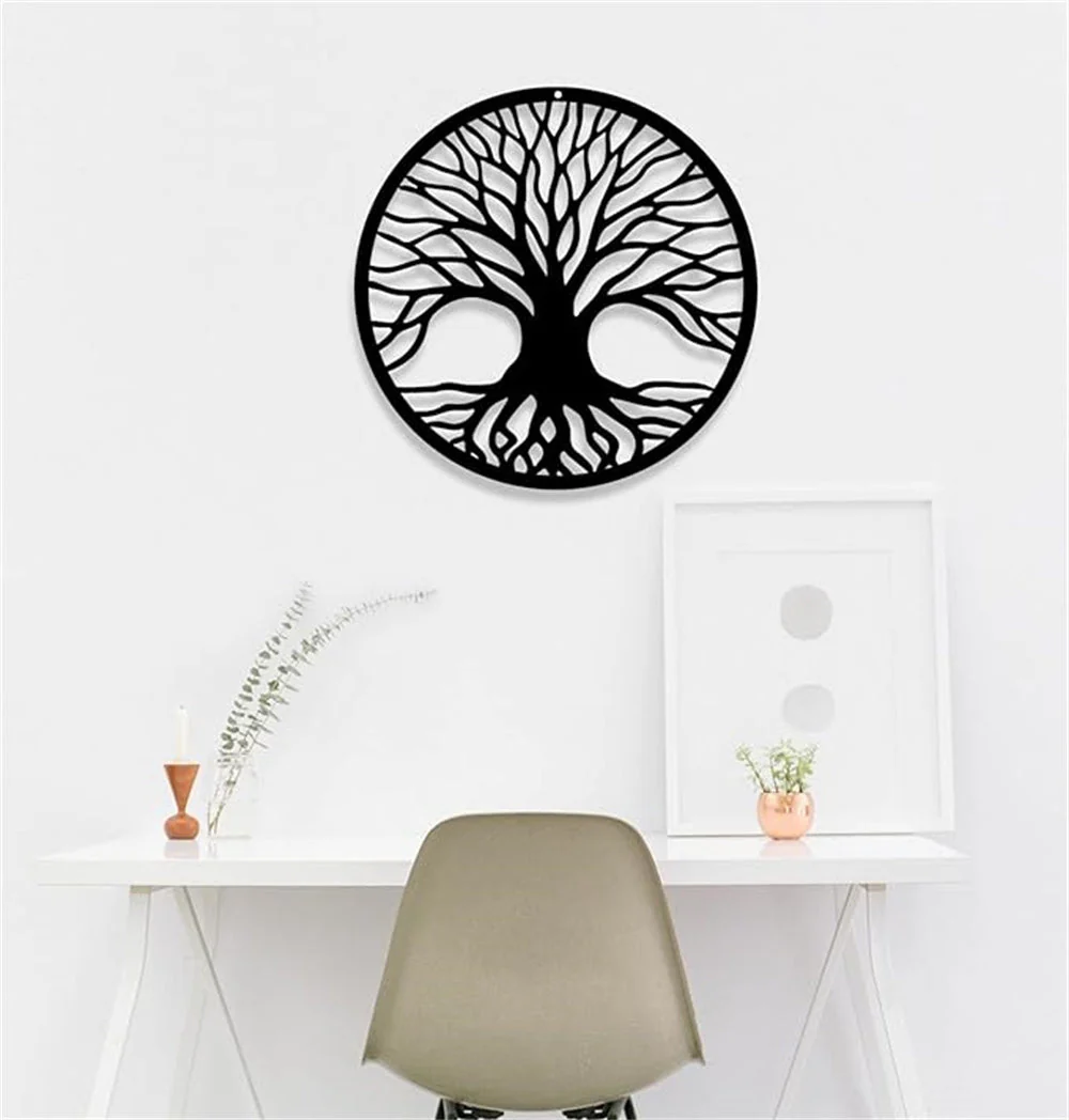 Arbre de la Vie Décor Mural en Métal - Image 5