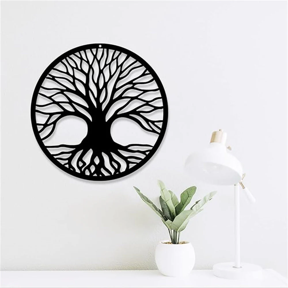 Arbre de la Vie Décor Mural en Métal - Image 7