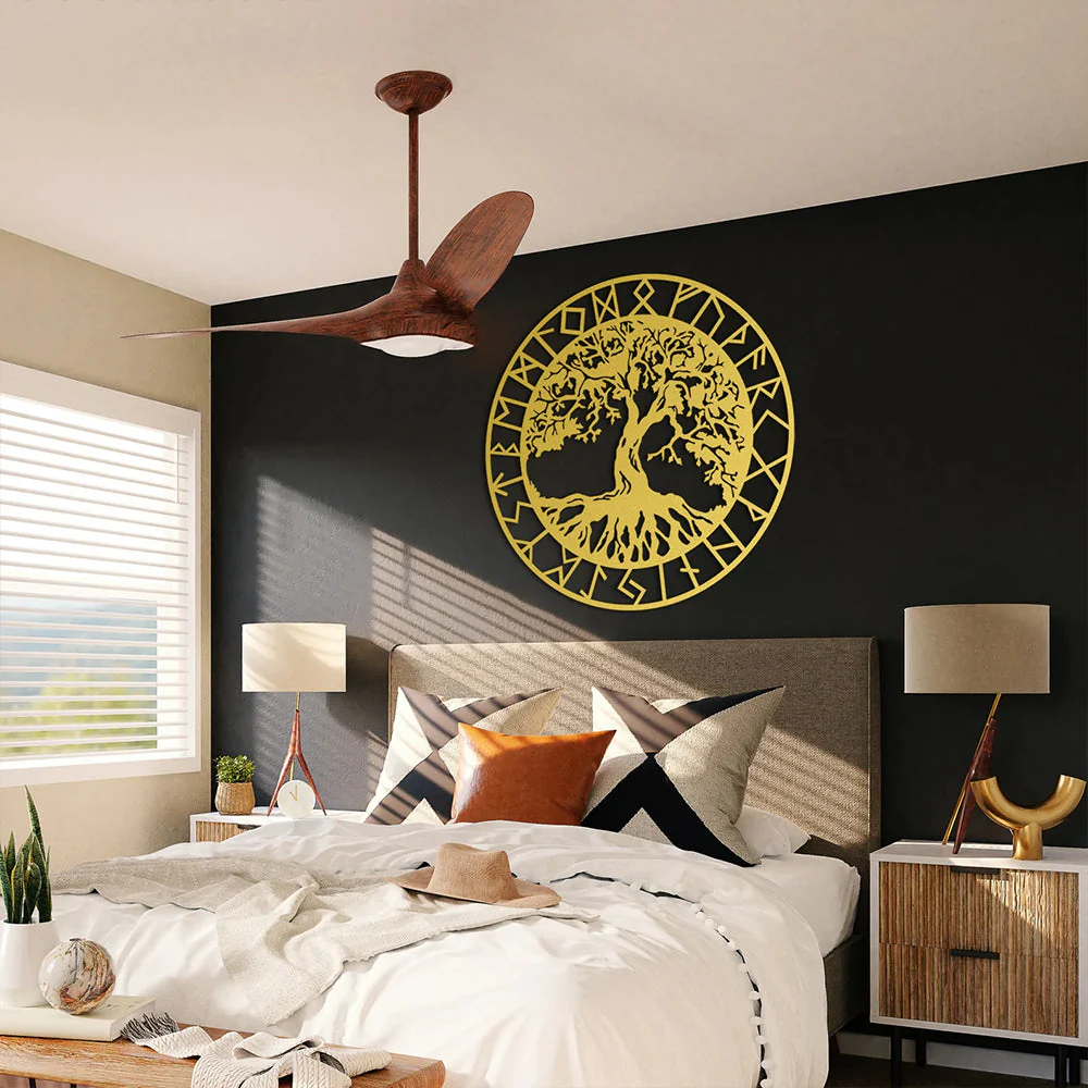Arbre de la Vie Décor Mural en Métal Cadeau Maison pour Amateur de Yoga - Image 8