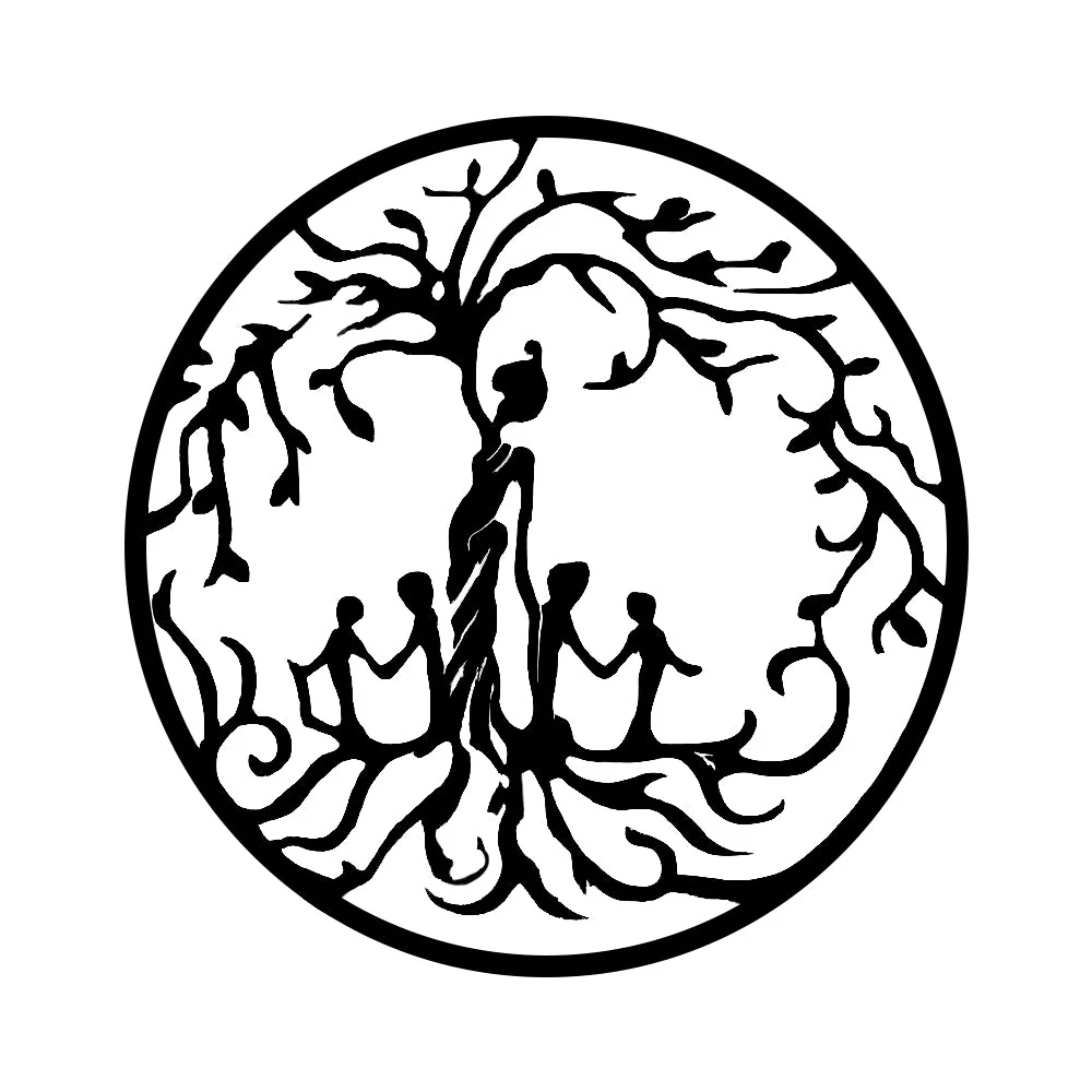Arbre de la Vie MÚre et Enfants Art Mural en Métal - Image 11