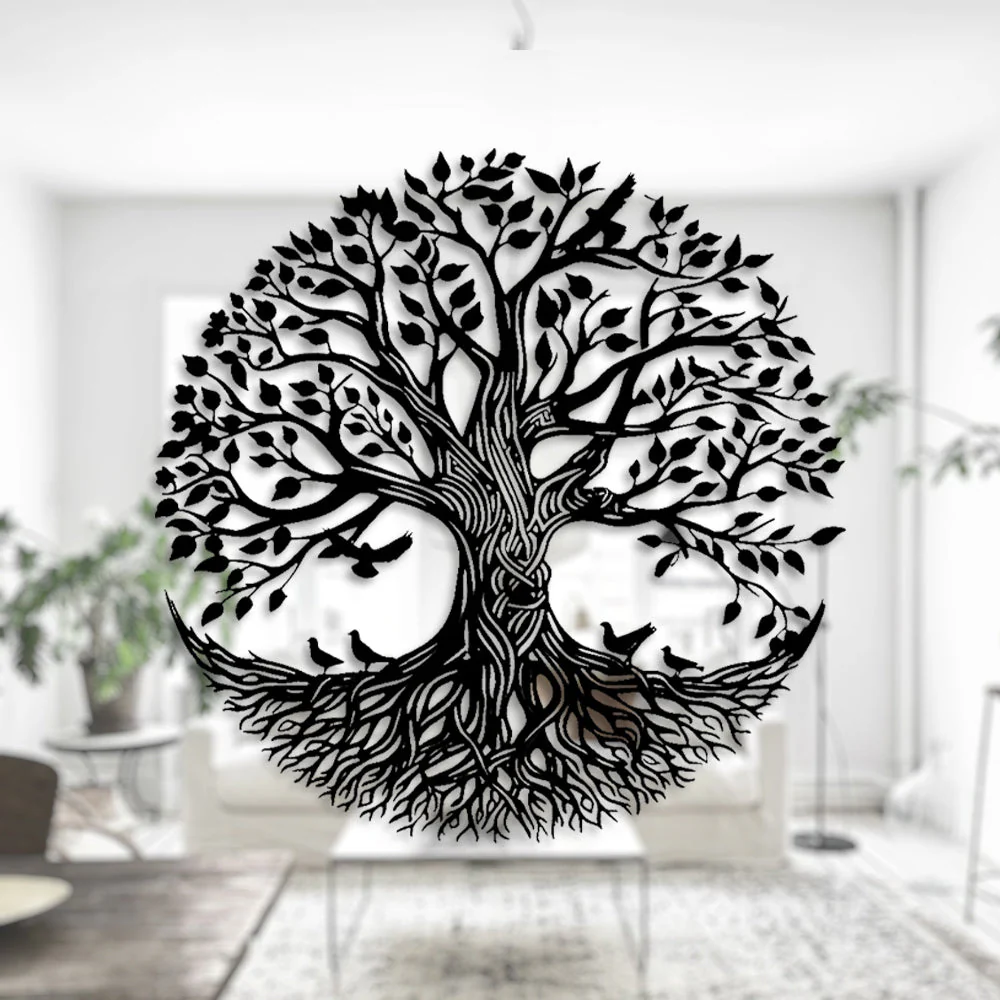 Arbre de la Vie Métal Décoratif Mural
