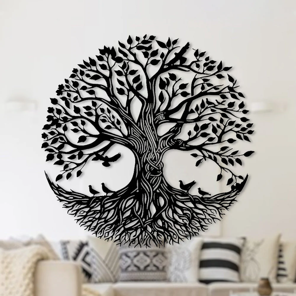 Arbre de la Vie Métal Décoratif Mural - Image 3