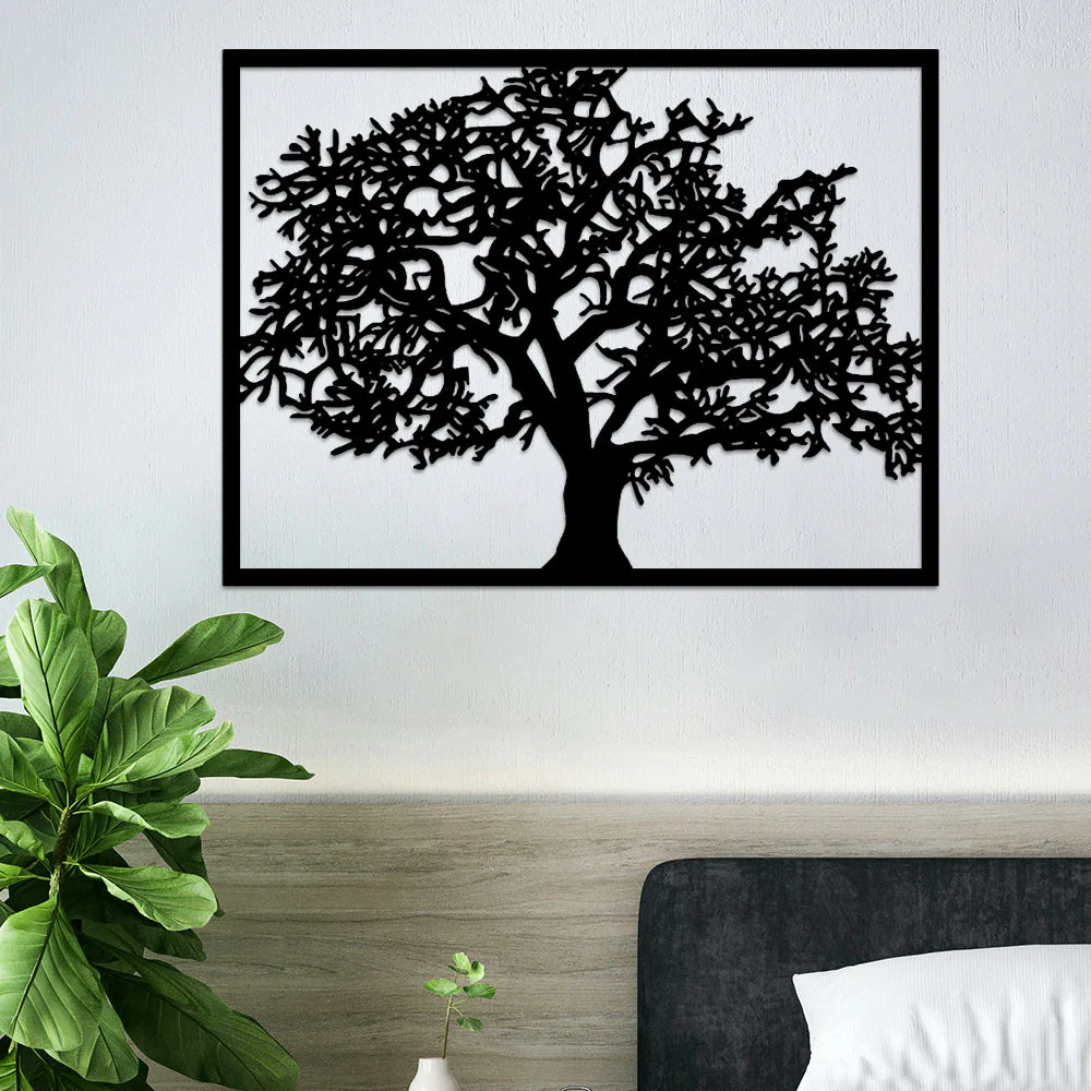 Arbre de la Vie Métal Décoratif Mural - Image 2