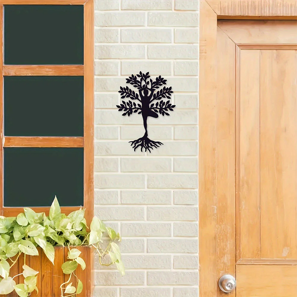 Arbre de la Vie ModÚle Yoga Métal Décoratif Mural - Image 9