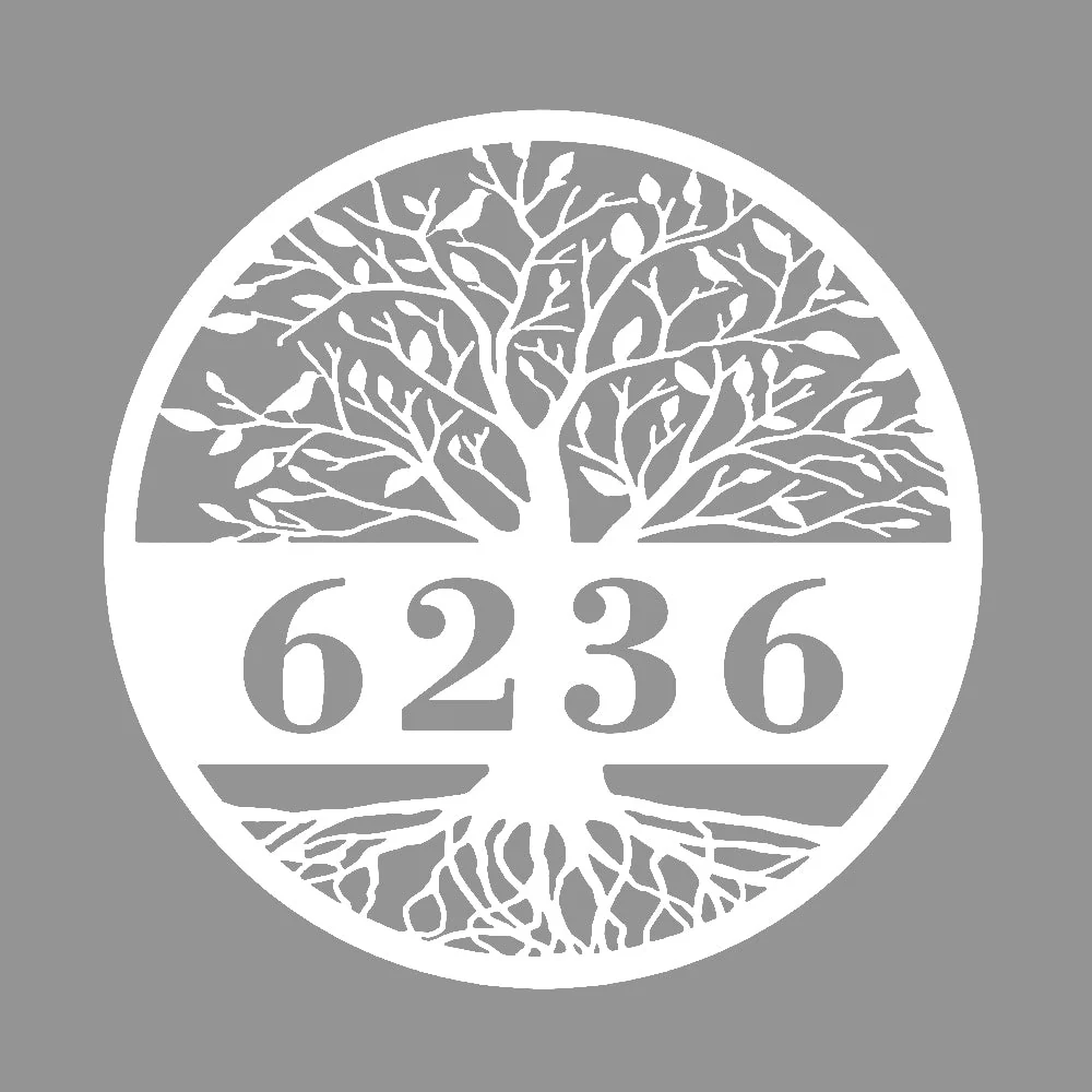Arbre de la Vie Numéros de Maison Plaque Métal Personnalisée - Image 12
