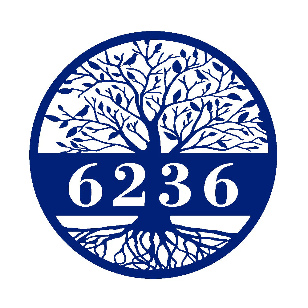 Arbre de la Vie Numéros de Maison Plaque Métal Personnalisée - Image 16