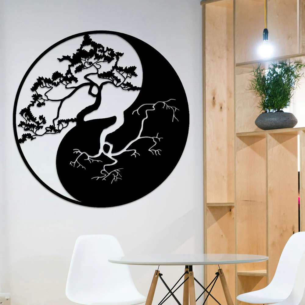 Arbre de la Vie Zen Métal Décoratif Mural