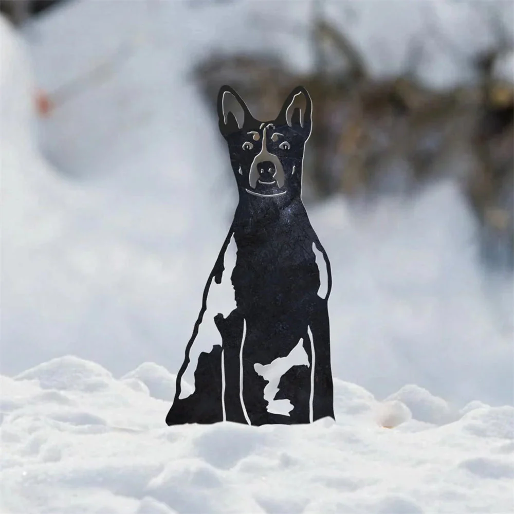 Basenji Silhouette en Métal - Image 8