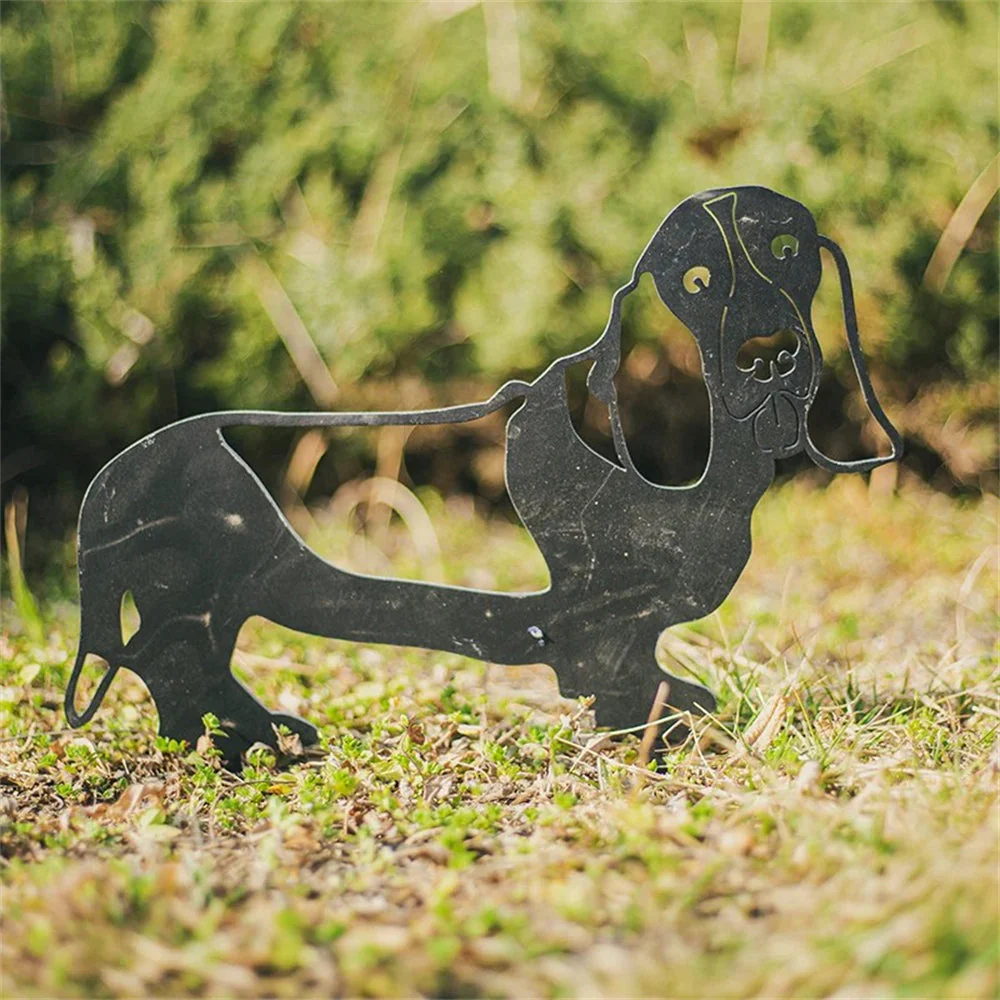 Basset Hound Silhouette en Métal - Image 4