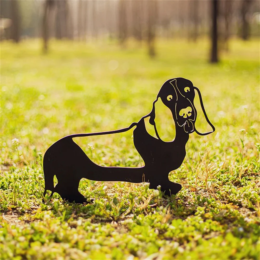 Basset Hound Silhouette en Métal - Image 5